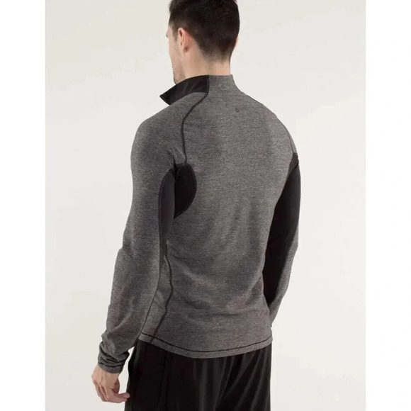 Lululemon Blaze 1/2 Zip Pullover Heather Gray Mens L Large Athletic Shirt Jacket - Picture 2 of 14